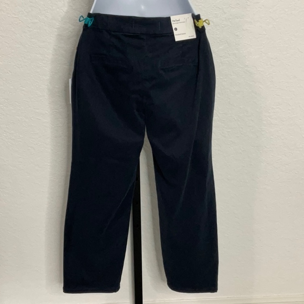 176- Lila Ryan NWT The Jase Navy Straight Leg Crop Pant, Size 0 - Picture 2 of 6
